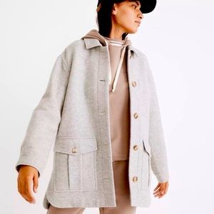 Cozy gray Madewell Shacket Size L
